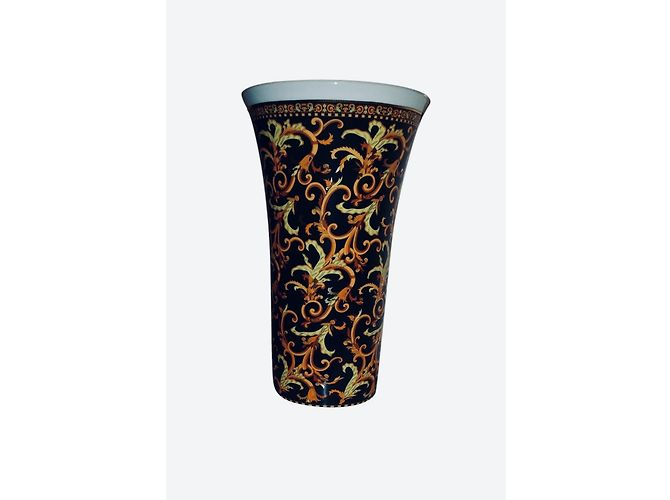 Vaso Gianni Versace Barrocco Nero e Oro D'oro