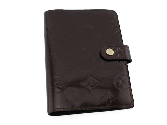 Louis Vuitton Holder agenda Brown Patent leather  ref.106319