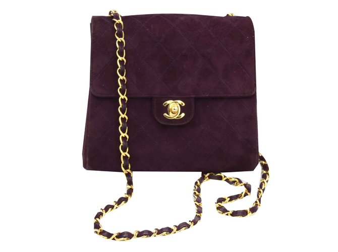 Timeless Chanel Bolsos de mano Púrpura Suecia  ref.106396