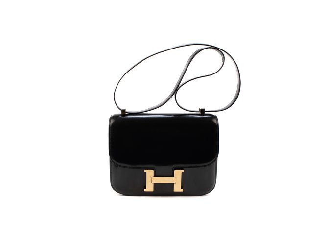 Hermès Sublime Hermes Constance em couro preto em excelente estado!  ref.106465