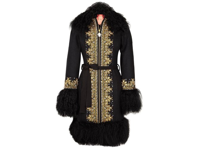 Manoush MOSCOU Laine Noir  ref.106467