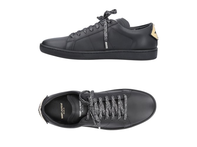 black saint laurent sneakers