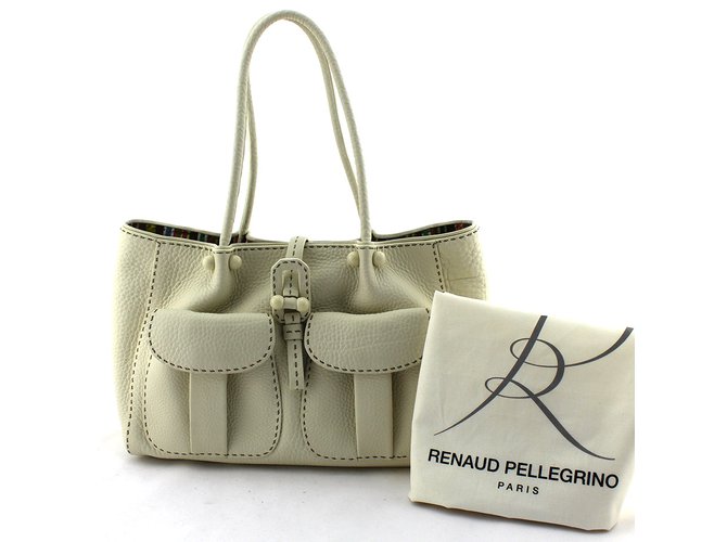 Renaud Pellegrino Basket White Leather  ref.106578