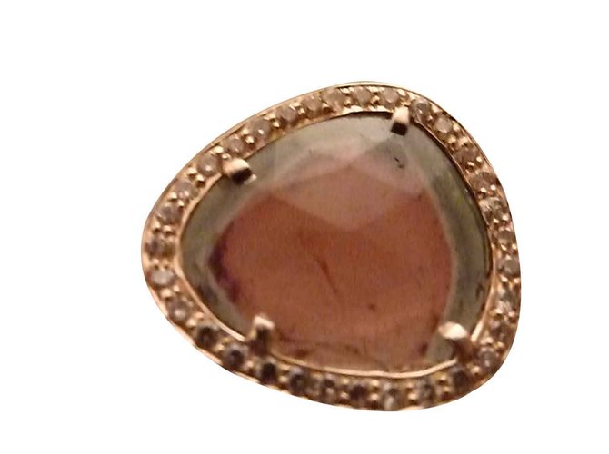 Celine Daoust argolas Ouro rosa  ref.106591