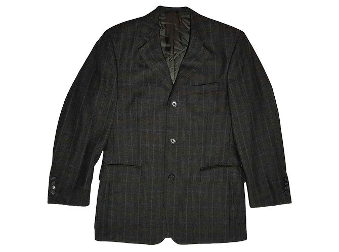Blazer Bugatti masculino de lã com padrão tartan Multicor