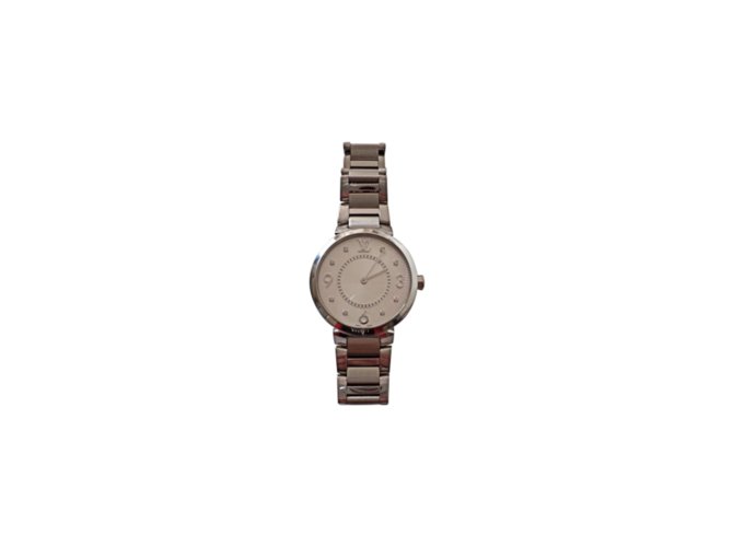Louis Vuitton Slim Watch Drum Grigio Acciaio  ref.106624