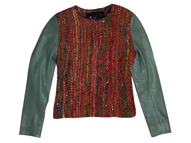 Giacca Goosecraft in pelle e cotone da donna XS Multicolore