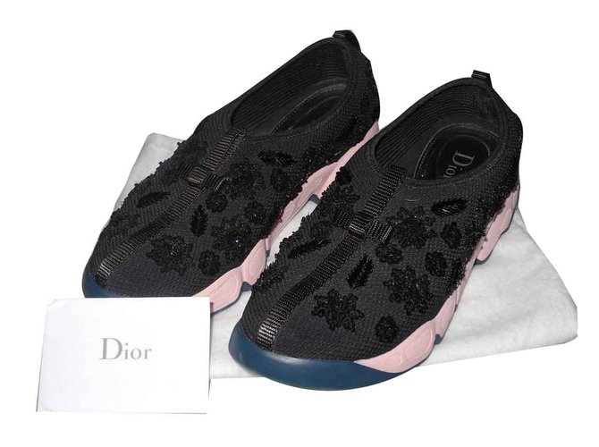 black and pink dior sneakers