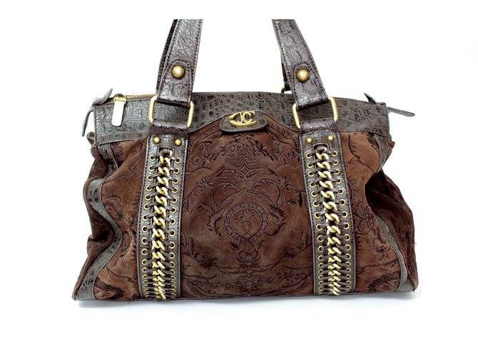 Just Cavalli Handbags Brown Leather  ref.106717