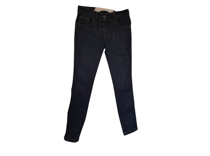 Dolce & Gabbana Pantalons, leggings Jean Bleu foncé  ref.106869