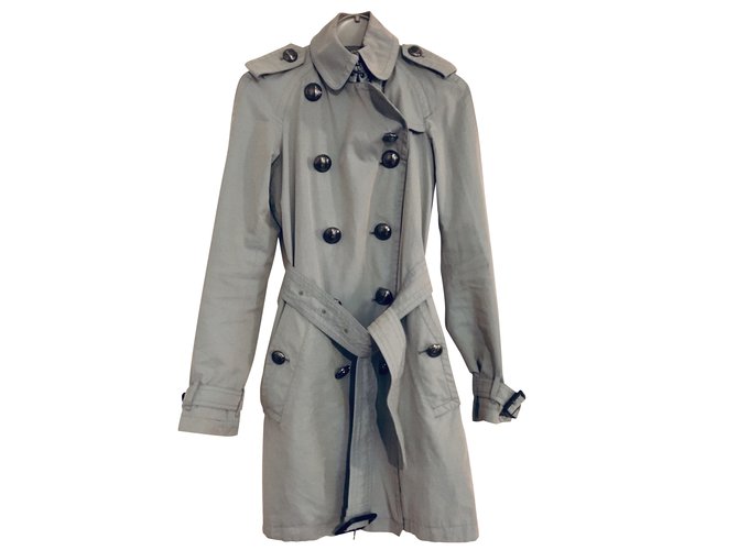 burberry light blue trench coat