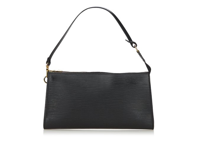 Louis Vuitton Epi Pochette Accessoires Black Leather  ref.106948