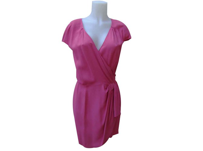 Dior Dresses Pink Viscose Acetate  ref.106975