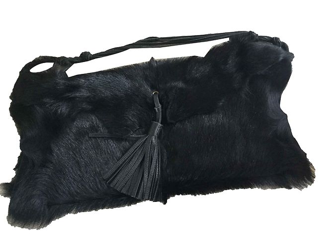 Bolsa de ombro Zadig & Voltaire Rycki Preta de Pele Preto