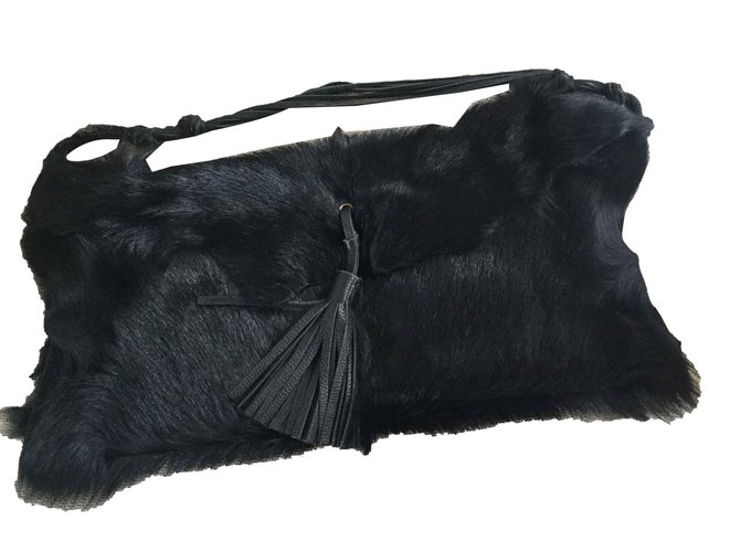 Zadig & Voltaire Rycki model Black Fur  ref.107016