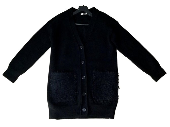 Céline Knitwear Black Wool  ref.107052
