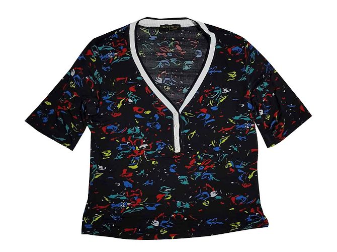 Krizia Seidenbluse mehrfarbig Mehrfarben