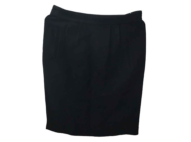 Falda Balenciaga negra de viscosa Negro