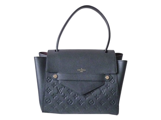 Louis Vuitton Black Monogram Empreinte Leather Noir Trocadero Tote