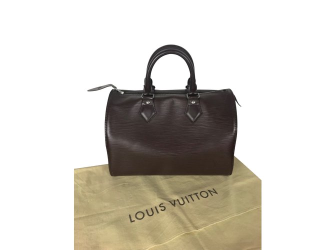 Louis Vuitton Speedy 30 Castaño Cuero  ref.107129