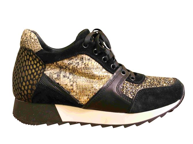 Tosca Blu black and gold sneakers