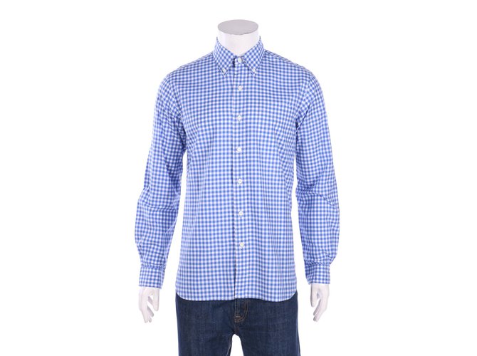 Ralph Lauren Camisas Branco Azul Algodão  ref.107153
