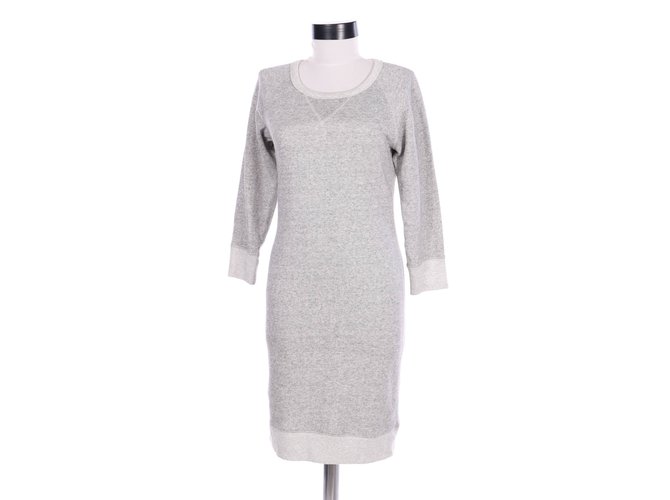 J.Crew Dresses Grey Cotton Polyester  ref.107164