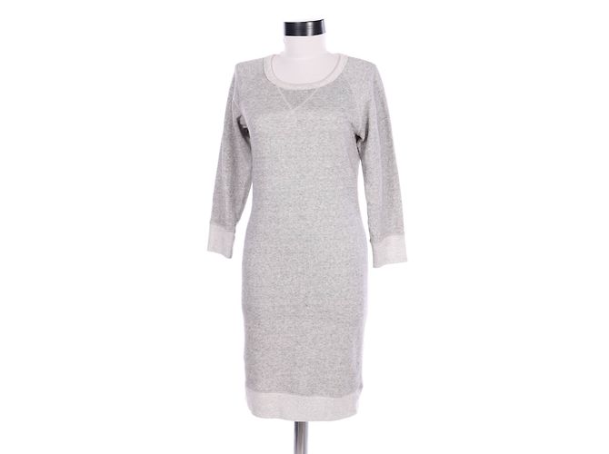 Graues J.Crew Kleid aus Baumwolle und Polyester XXS