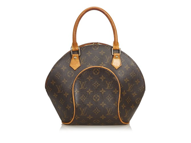 Louis Vuitton Monogram Ellipse PM Brown Leather Cloth  ref.107204
