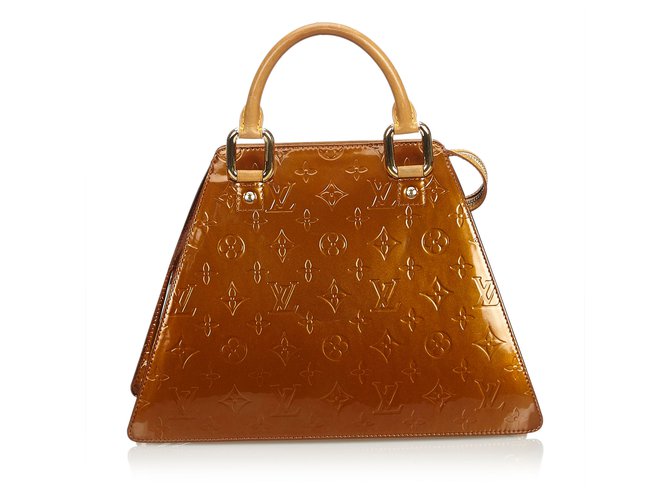 Louis Vuitton Vernis Forsyth Brown Bronze Leather Patent leather  ref.107205