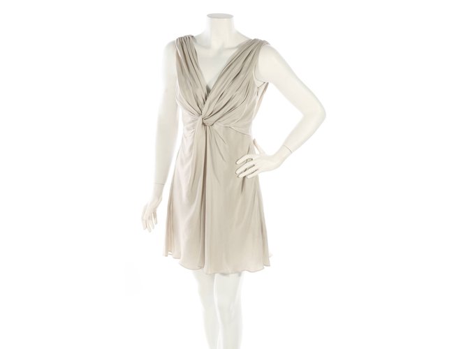 Karen Millen Dresses Beige Polyester  ref.107220