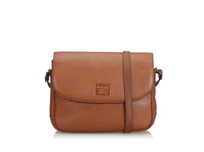 burberry bags brown leather