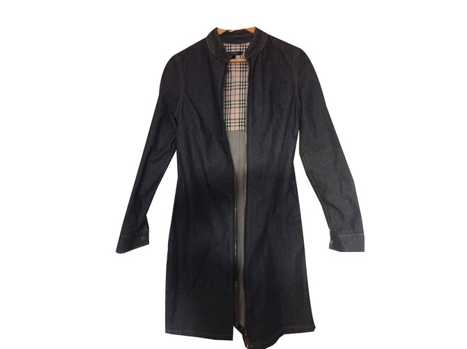 Burberry Trench Coats Azul Jeans  ref.107279