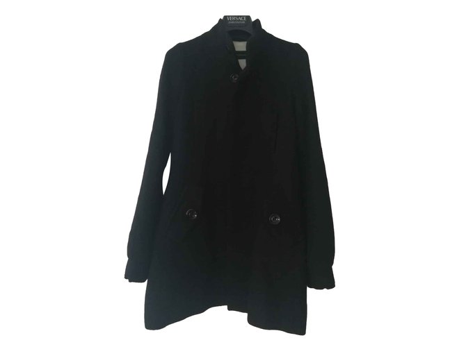 Dsquared2 Coats, Outerwear Black Wool  ref.107306