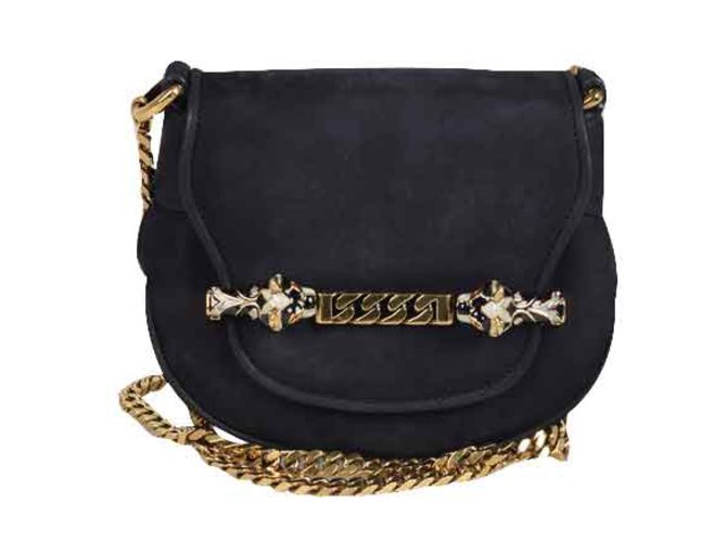 Gucci Handbags Dark blue Suede  ref.107435