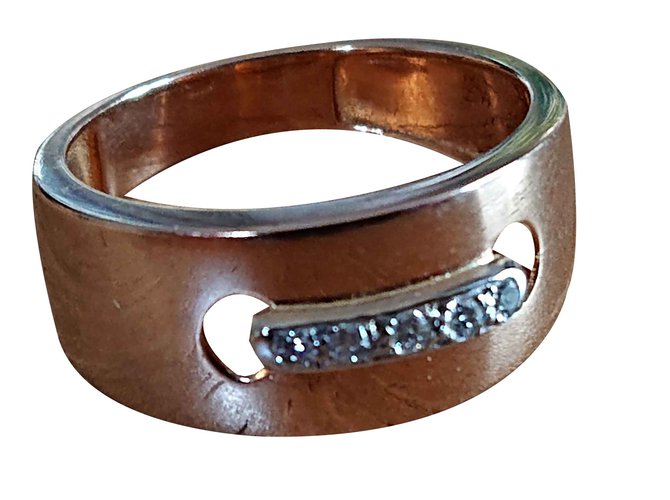 Autre Marque Ring aus Roségold und Diamanten Golden  ref.107438