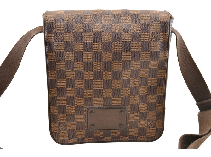 Noé cloth handbag Louis Vuitton Brown in Cloth - 36044497
