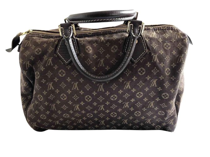 Louis Vuitton Mini lin de lv Castaño Lienzo  ref.107470