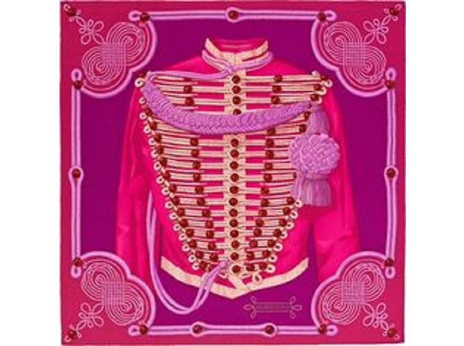 Hermès BRANDEBURGO Multicolore Cachemire