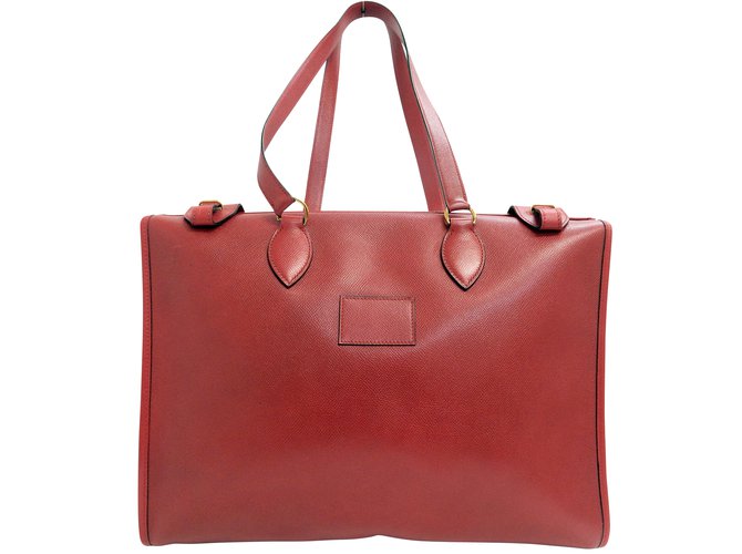 Hermès Kaba Red Leather  ref.107591