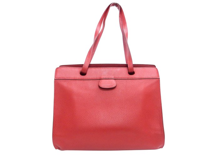 Hermès Muso Red Leather  ref.107636