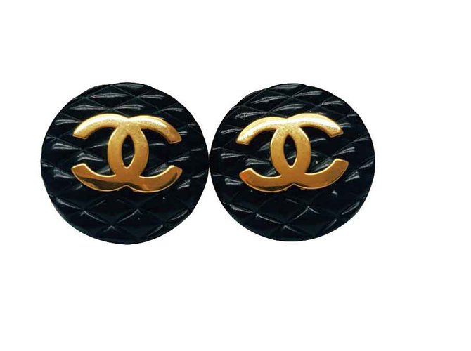 Chanel CC Plastique Noir  ref.107706