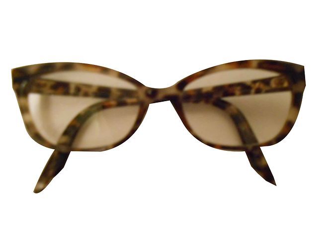 Christian Dior Sonnenbrille Schildpatt Hellbraun