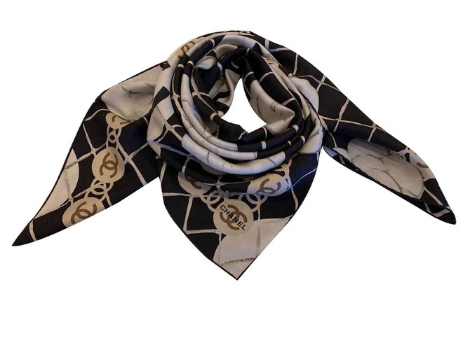 SCIARPE CHANEL Nero Seta