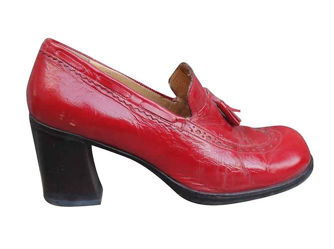 Mocasines Sartore de charol rojo Roja