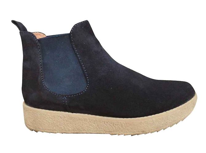 Botas Chelsea Sessun em camurça preta