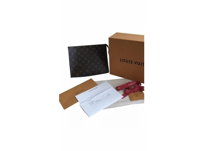 Louis Vuitton Pochette 26 Brown Cloth  ref.107944