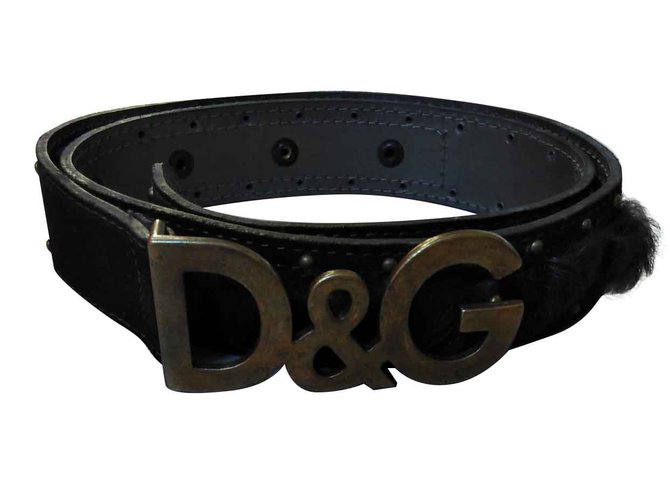 D&G vintage Dark brown Suede  ref.108001