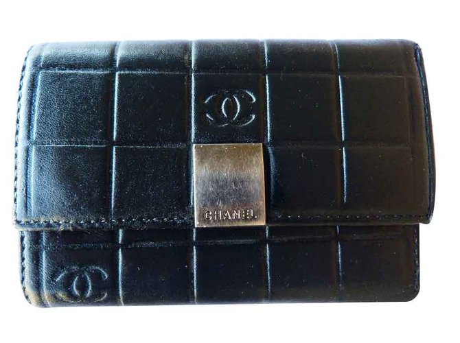 Chanel Purses, wallets, cases Black Leather  ref.108004