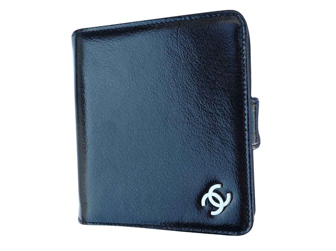 Wallet Chanel Black Leather  ref.108006